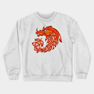 Red Celtic dragon Crewneck Sweatshirt